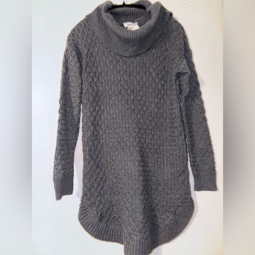 NWT Motherhood Maternity Charcoal Cowl Neck Sweater